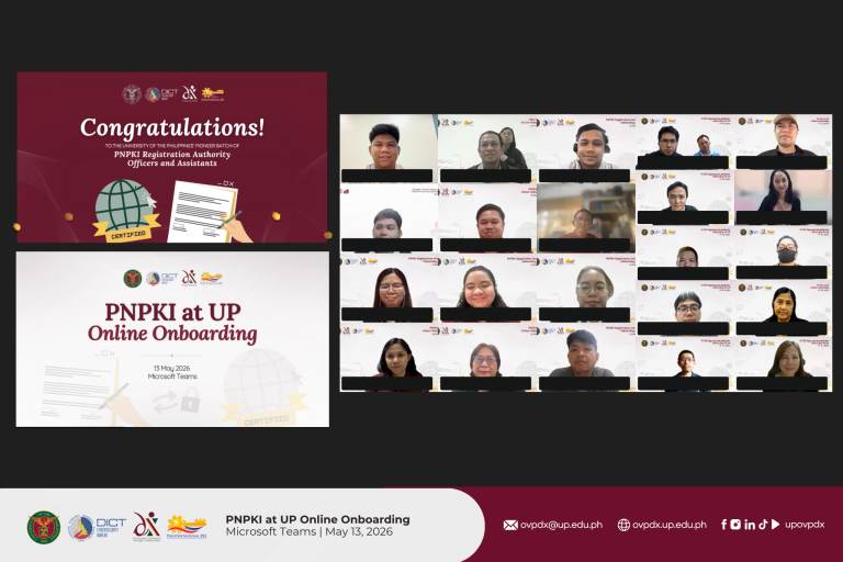 UP Activates Country’s First University PNPKI Registration Authority